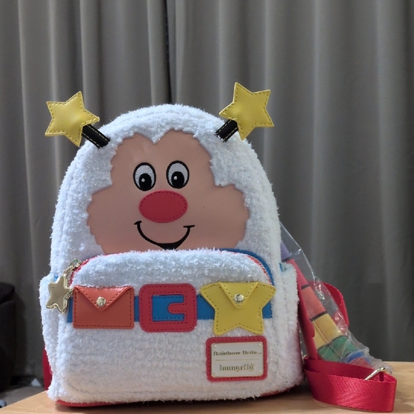 Adorable Loungefly Twink Light Up Rainbow Brite Backpack - Picture 3 of 12